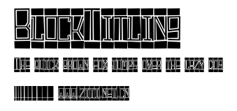 BlockTitling.ttf字體轉換器圖片