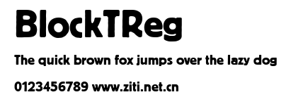 BlockTReg.ttf字體轉換器圖片