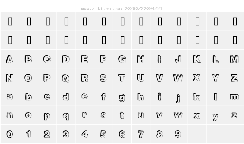 字符映射圖