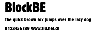BlockBE.ttf字體轉換器圖片