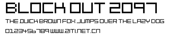 Block Out 2097.ttf字體轉換器圖片