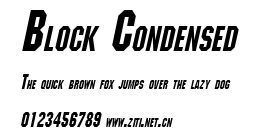 Block Condensed.ttf字體轉換器圖片