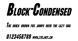 Block-Condensed.ttf字體轉換器圖片