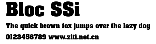 Bloc SSi.ttf字體轉換器圖片