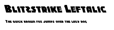 Blitzstrike Leftalic.ttf字體轉換器圖片