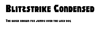 Blitzstrike Condensed.ttf字體轉換器圖片