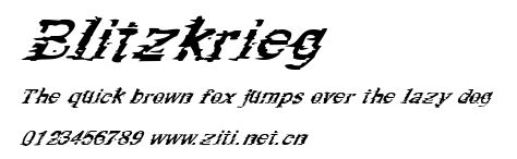 Blitzkrieg.ttf字體轉換器圖片