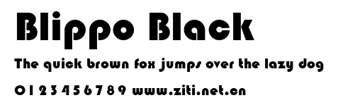 Blippo Black.ttf字體轉換器圖片