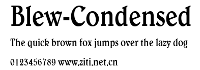 Blew-Condensed.ttf字體轉換器圖片