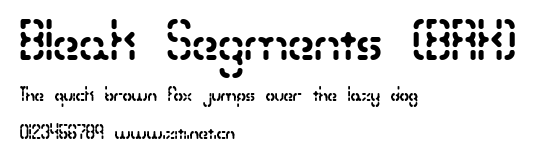 Bleak Segments (BRK).ttf