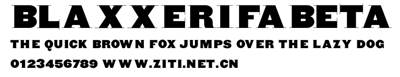 BlaxxerifaBeta.ttf字體轉換器圖片