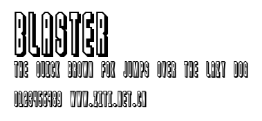 Blaster.ttf字體轉換器圖片