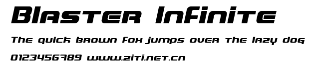 Blaster Infinite.ttf字體轉換器圖片