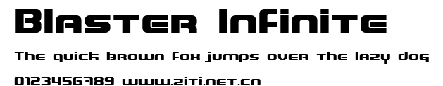 Blaster Infinite.ttf字體轉換器圖片