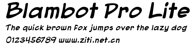 Blambot Pro Lite.ttf字體轉換器圖片