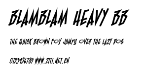 BlamBlam Heavy BB .otf