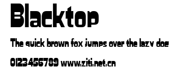 Blacktop.ttf字體轉換器圖片