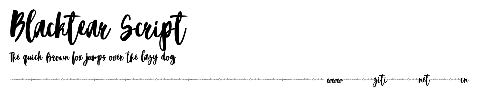 Blacktear Script .ttf