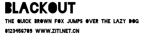 Blackout.ttf字體轉換器圖片