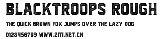 Blacktroops Rough .ttf
