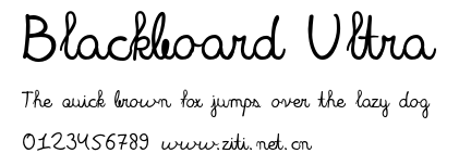 Blackboard Ultra.otf字體轉換器圖片