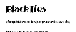 BlackTies.ttf字體轉換器圖片