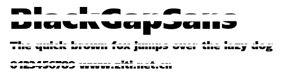 BlackGapSans.ttf字體轉換器圖片