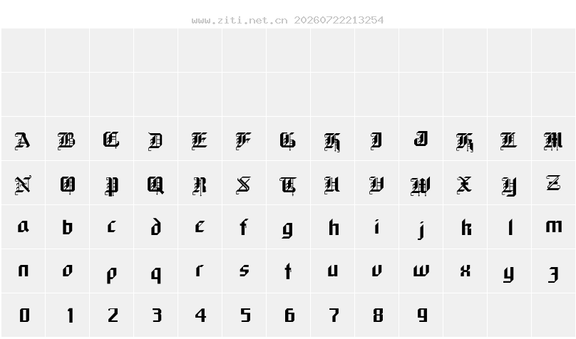 字符映射圖