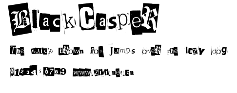 BlackCasper.ttf字體轉換器圖片