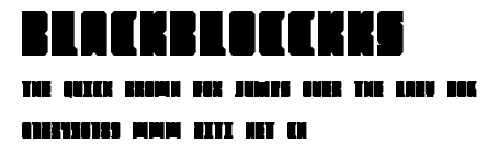 BlackBlocckks.ttf字體轉換器圖片