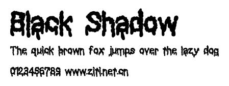 Black Shadow.ttf字體轉換器圖片