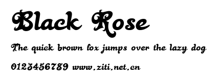 Black Rose.ttf字體轉換器圖片