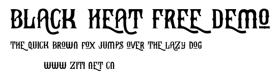 Black Heat Free Demo.ttf字體轉換器圖片
