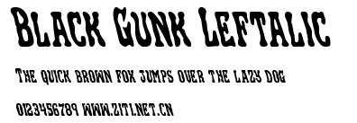 Black Gunk Leftalic.ttf