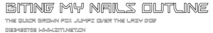 Biting My Nails Outline.ttf