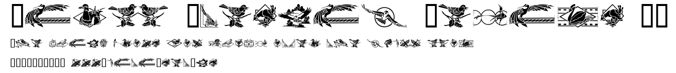 Bird Stencil Design II.ttf