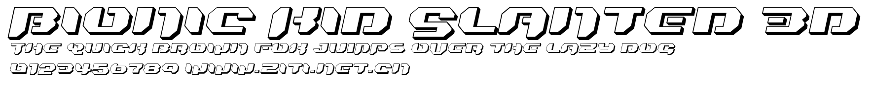 Bionic Kid Slanted 3d.ttf