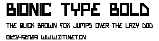 Bionic Type Bold.ttf字體轉換器圖片