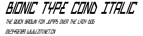 Bionic Type Cond Italic.ttf