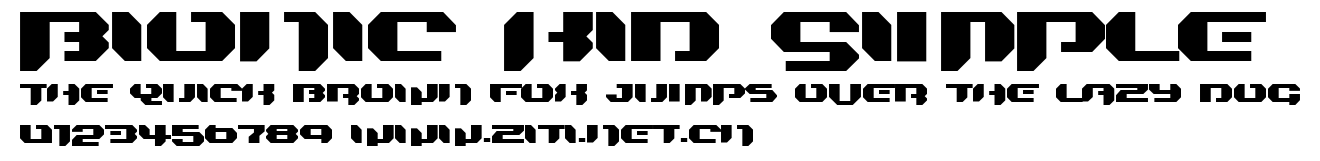 Bionic Kid Simple.ttf