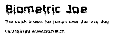Biometric Joe.ttf字體轉換器圖片