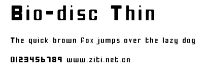 Bio-disc Thin.ttf字體轉換器圖片