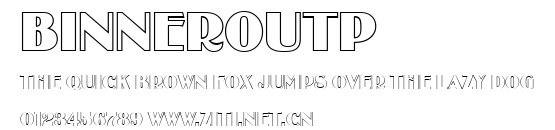 BinnerOutP.ttf字體轉換器圖片