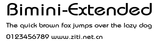 Bimini-Extended.ttf字體轉換器圖片