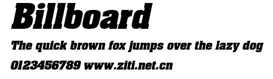 Billboard.ttf字體轉換器圖片