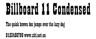 Billboard 11 Condensed.ttf