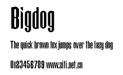 Bigdog.ttf字體轉換器圖片