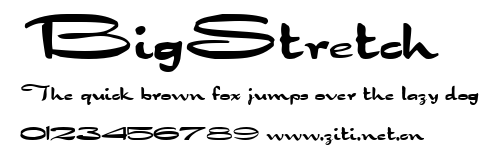 BigStretch.ttf字體轉換器圖片