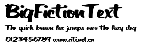 BigFictionText.ttf字體轉換器圖片