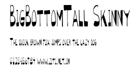BigBottomTall Skinny.ttf字體轉換器圖片